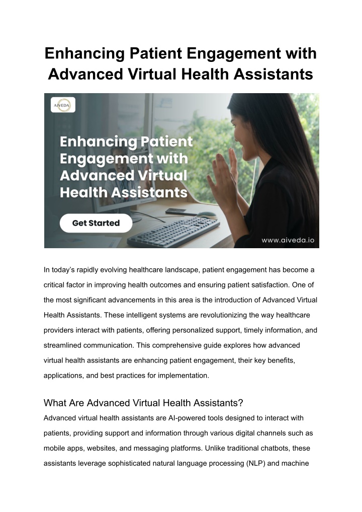 enhancing patient engagement with advanced