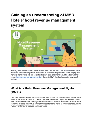 gaining an understanding of mmr hotels hotel