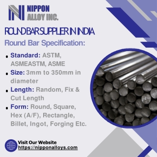 Round Bar | Alloy Round Bar | Inconel Round Bar | Monel Round Bar- Nippon Alloys