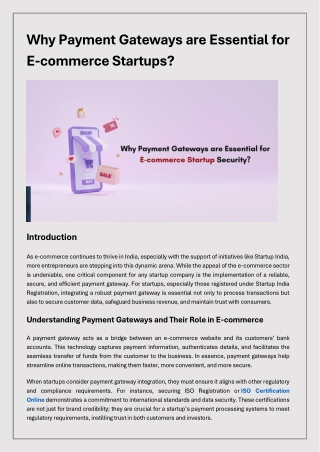 why payment gateways are essential for e commerce