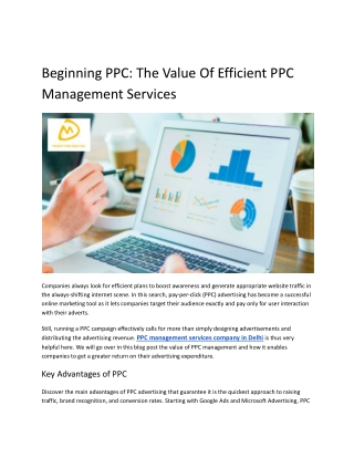 beginning ppc the value of efficient