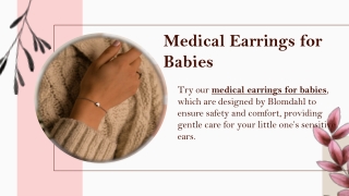 Medical Earrings for Babies