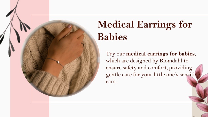 medical earrings for babies