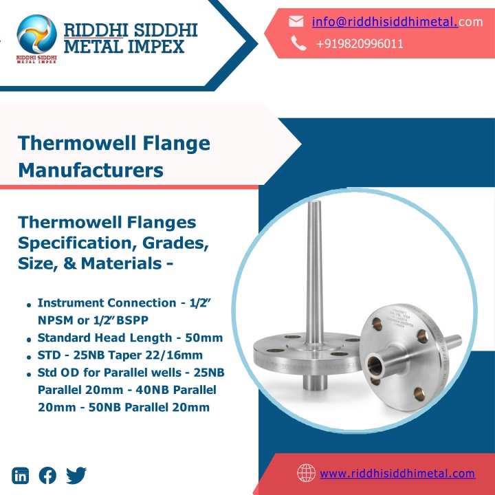 thermowell flange manufacturers