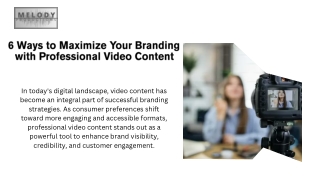 6 ways to maximize your branding with
