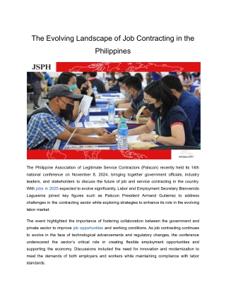 the evolving landscape of job contracting in the