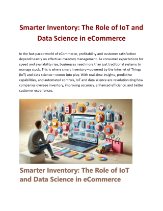 Smarter Inventory: The Role of IoT and Data Science in eCommerce