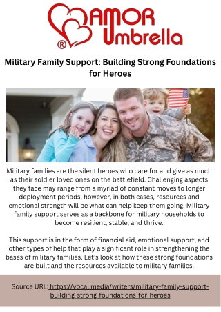 military family support building strong