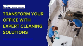 Cleaner Offices for Better Impressions and Productivity