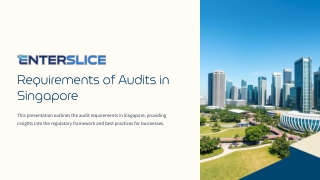Requirements of Audits in Singapore
