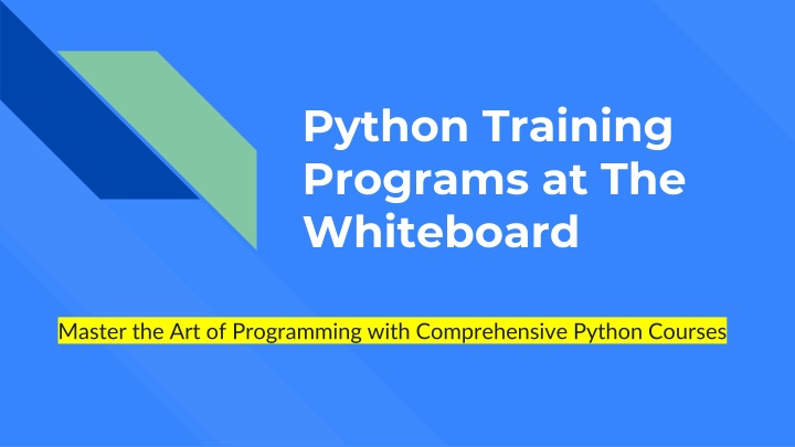 python training programs at the whiteboard