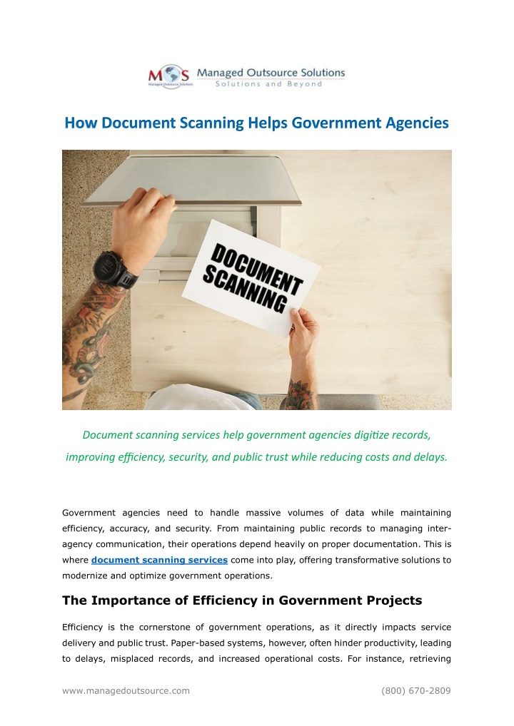 how document scanning helps government agencies