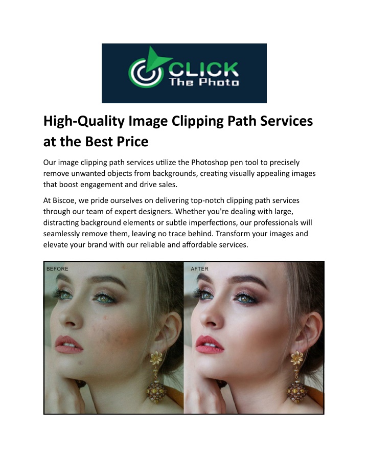 high quality image clipping path services