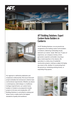 custom home builders canberra