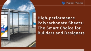 High-Performance Polycarbonate Sheets The Smart Choice for Builders and Designers