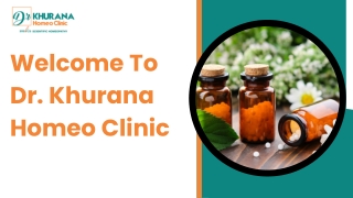 welcome to dr khurana homeo clinic