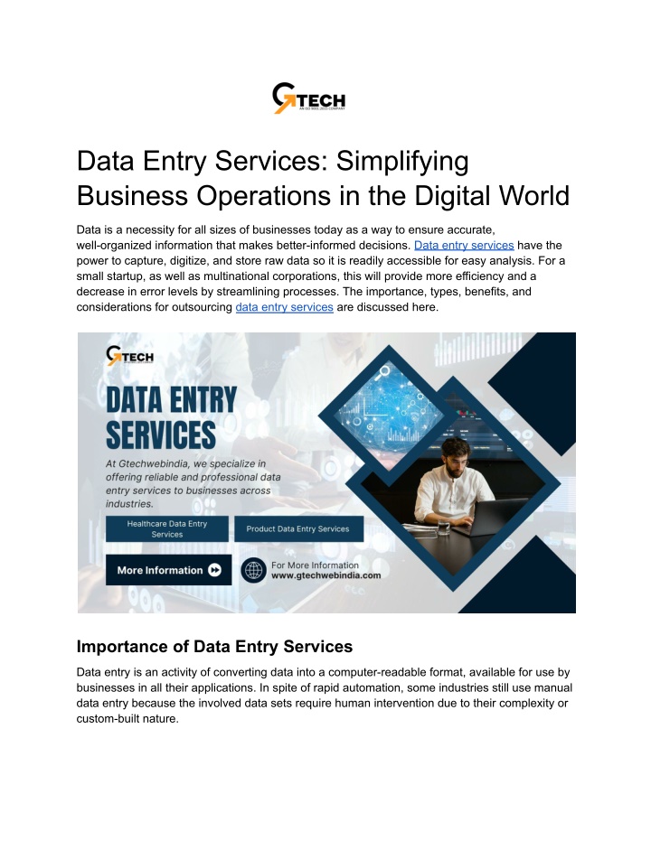 data entry services simplifying business