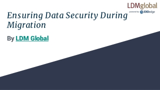 ensuring data security during migration
