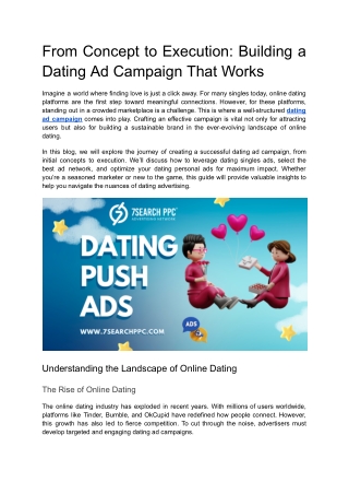 from concept to execution building a dating