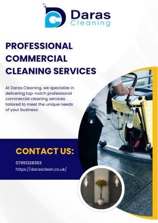 Professional Commercial Cleaning Services by Daras Cleaning