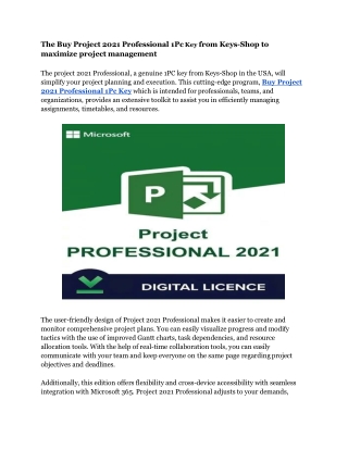 the buy project 2021 professional 1pc key from