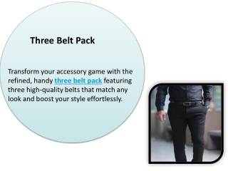 Three Belt Pack