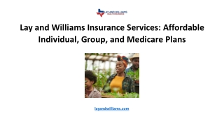 lay and williams insurance services affordable