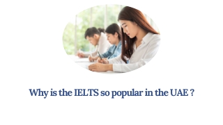 Why is the IELTS so popular in the UAE