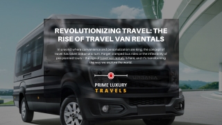 Revolutionizing Travel The Rise of Travel Van Rentals