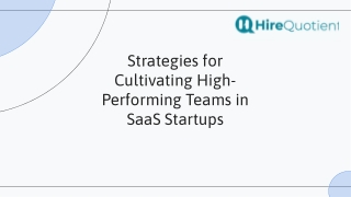 strategies for cultivating high performing teams