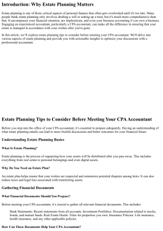 introduction why estate planning matters