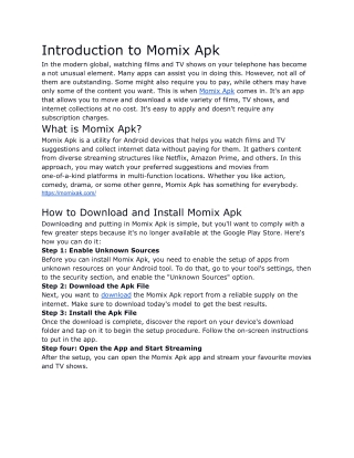 Momix Apk PDF
