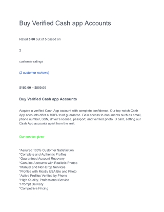 Buy Verified Cash App Accounts