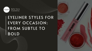 Eyeliner Styles for Every Occasion: From Subtle to Bold