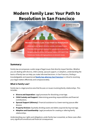 Modern Family Law_ Your Path to Resolution in San Francisco
