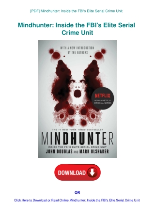 [PDF] Mindhunter Inside the FBI's Elite Serial Crime Unit