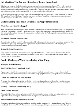 What to Expect as a Family When You Introduce a New Dog