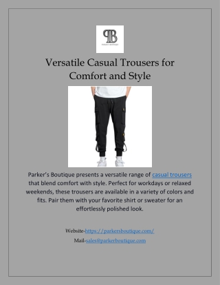 Versatile Casual Trousers for Comfort and Style