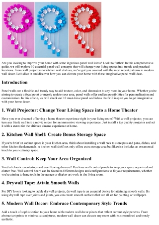 are you looking to improve your home with some