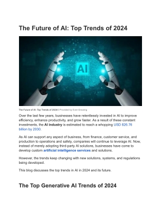 The Future of AI_ Top Trends of 2024