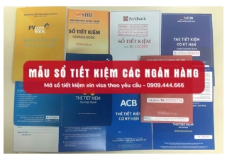 Mẫu sổ tiết kiệm các ngân hàng tại Việt Nam
