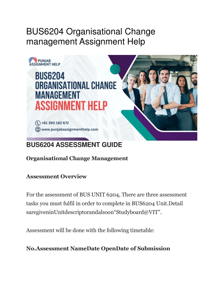 bus6204 organisational change management