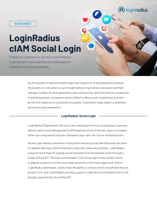 Enhance User Experience with LoginRadius Social Login