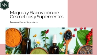 Suplementos Alimenticios y Productos Naturales  NN Products