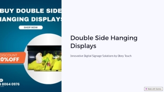 Innovative Double Side Hanging Displays for Dynamic Signage Solutions