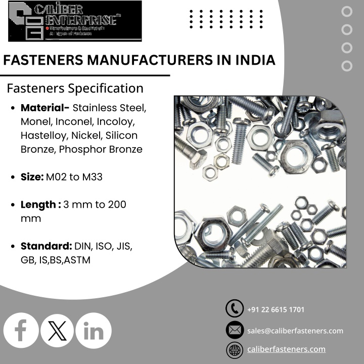 fasteners manufacturers in india