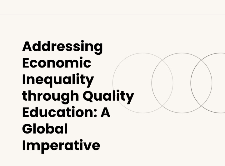 addressing economic inequality through quality