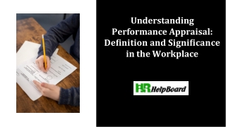 understanding performance appraisal de nition