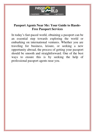 passport agents near me your guide to hassle free
