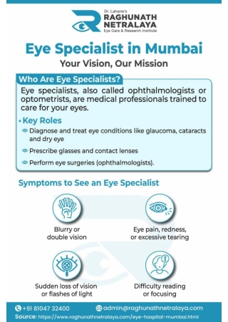 Best Eye Specialist Treatment in Mumbai